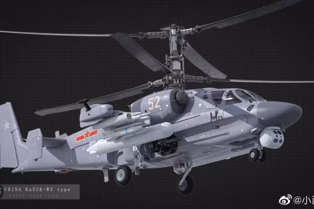  Trực thăng vũ trang Ka-52K vừa mới được Nga cho ra mắt cách đây ít lâu, đã kiếm được một khách hàng rất "sộp" để xuất khẩu - đó là Trung Quốc.