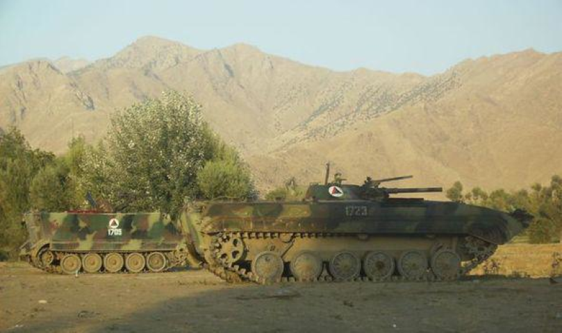 Trước đó hình ảnh xe chiến đấu bộ binh BMP-1 ít khi xuất hiện trong các hình ảnh chụp lực lượng FANR, thay vào đó chỉ là hình ảnh xe thiết giáp Humvee.