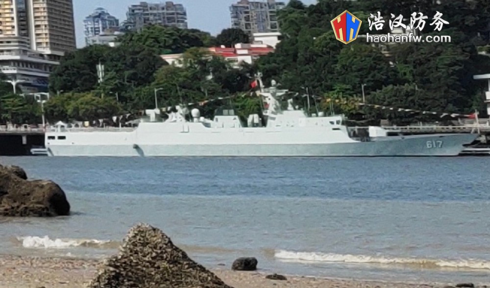 Hộ vệ hạm Cảnh Đức Trấn (617) gia nhập Hải quân Trung Quốc hồi tháng sáu, biên chế tại Hạm đội Đông Hải. Nguồn ảnh: Sina.