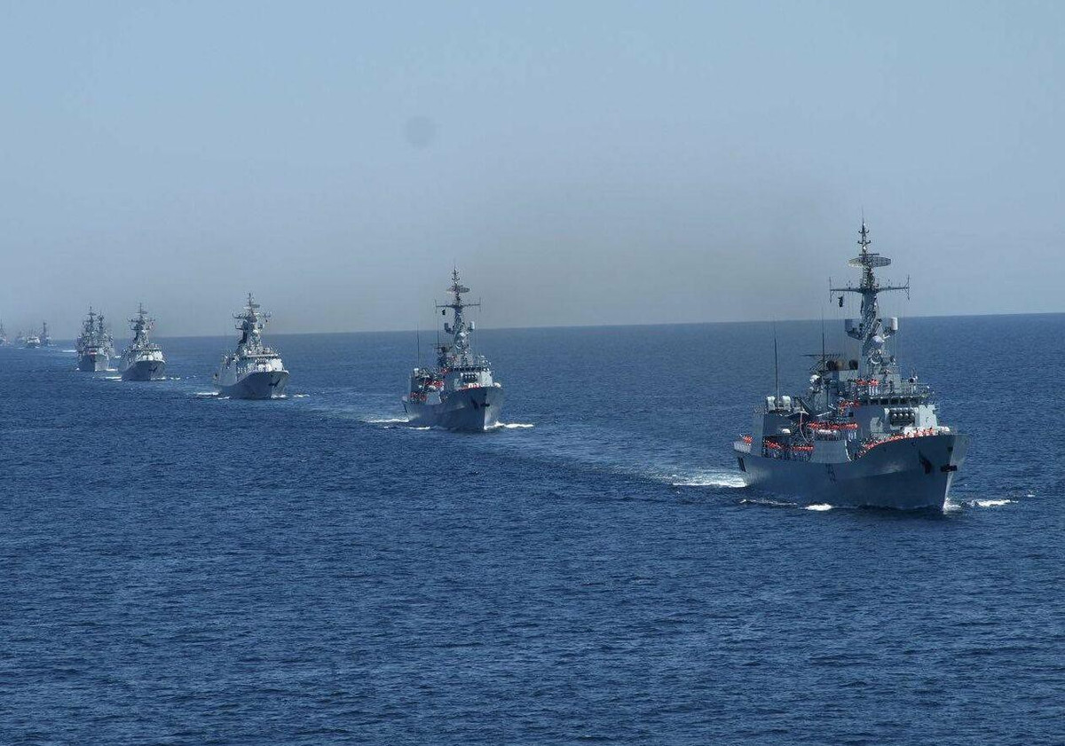 Trong số 45 quốc gia tham gia, chỉ có 7 nước điều chiến hạm và khí tài tham gia diễn tập, số còn lại cử quan sát viên tới dự.