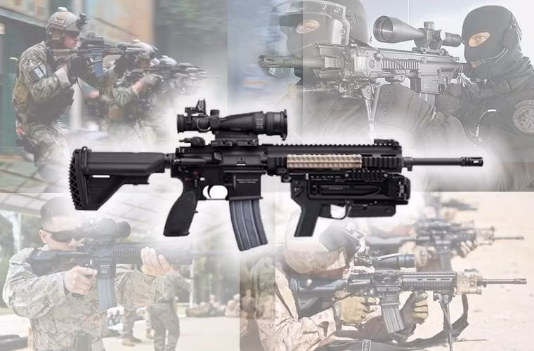 Do được phát triển dựa trên M16 và M4 nên súng HK-416 có ngoại hình khá quen thuộc Điều này giúp các binh sĩ có cảm giác tốt dù sử dụng vũ khí mới.