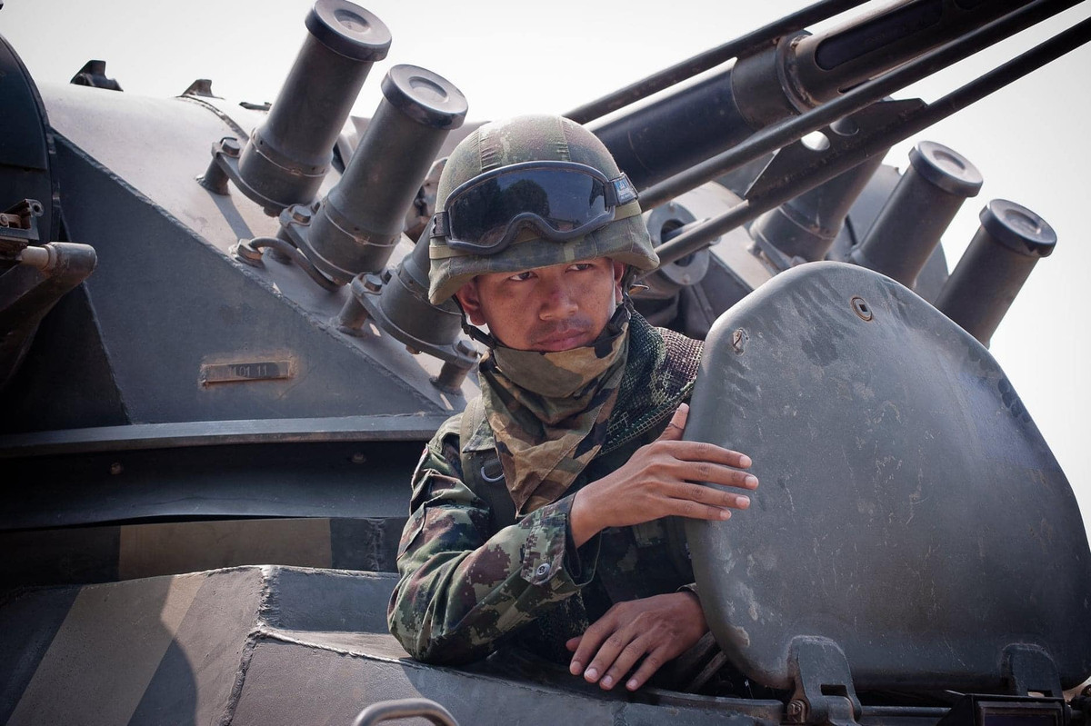 Thiết giáp chở quân BTR-3E1 - một trong những loại thiết giáp hiện đại bậc nhất Đông Nam Á đang được quân đội Thái Lan sử dụng trong biên chế.