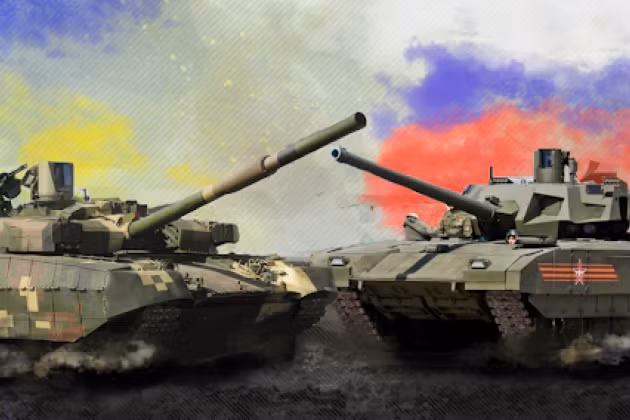 Ngay sau khi các chuyên gia Mỹ mang xe tăng T-14 Armata mới nhất của Nga ra so sánh với xe tăng T-84BM do Ukraine sản xuất, truyền thông Nga đã dậy sóng với rất nhiều bình luận mang tính đả kích sự so sánh khập khiễng này. Nguồn ảnh: QQ.