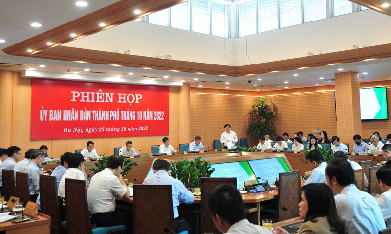 UBND TP Ha Noi to chuc phien hop thuong ky thang 10/2022