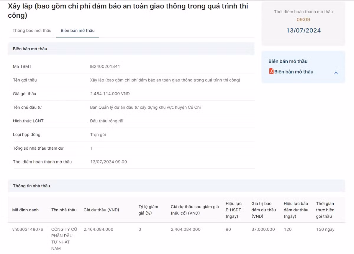 TP HCM: 3 goi thau tai Cu Chi ve tay Cong ty Nhat Nam?-Hinh-2