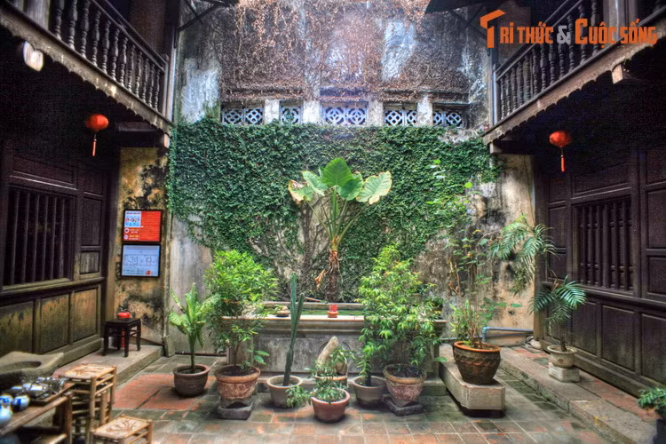 Giếng trời hay sân trời là một nét đặc sắc trong kiến trúc của những ngôi nhà cổ ở phố cổ Hội An. Đây là những khoảng sân không có mái che, ngăn cách giữa các khối nhà của một ngôi nhà ống. Ảnh: Giếng trời ở nhà cổ số 33 Nguyễn Thái Học, phố cổ Hội An.