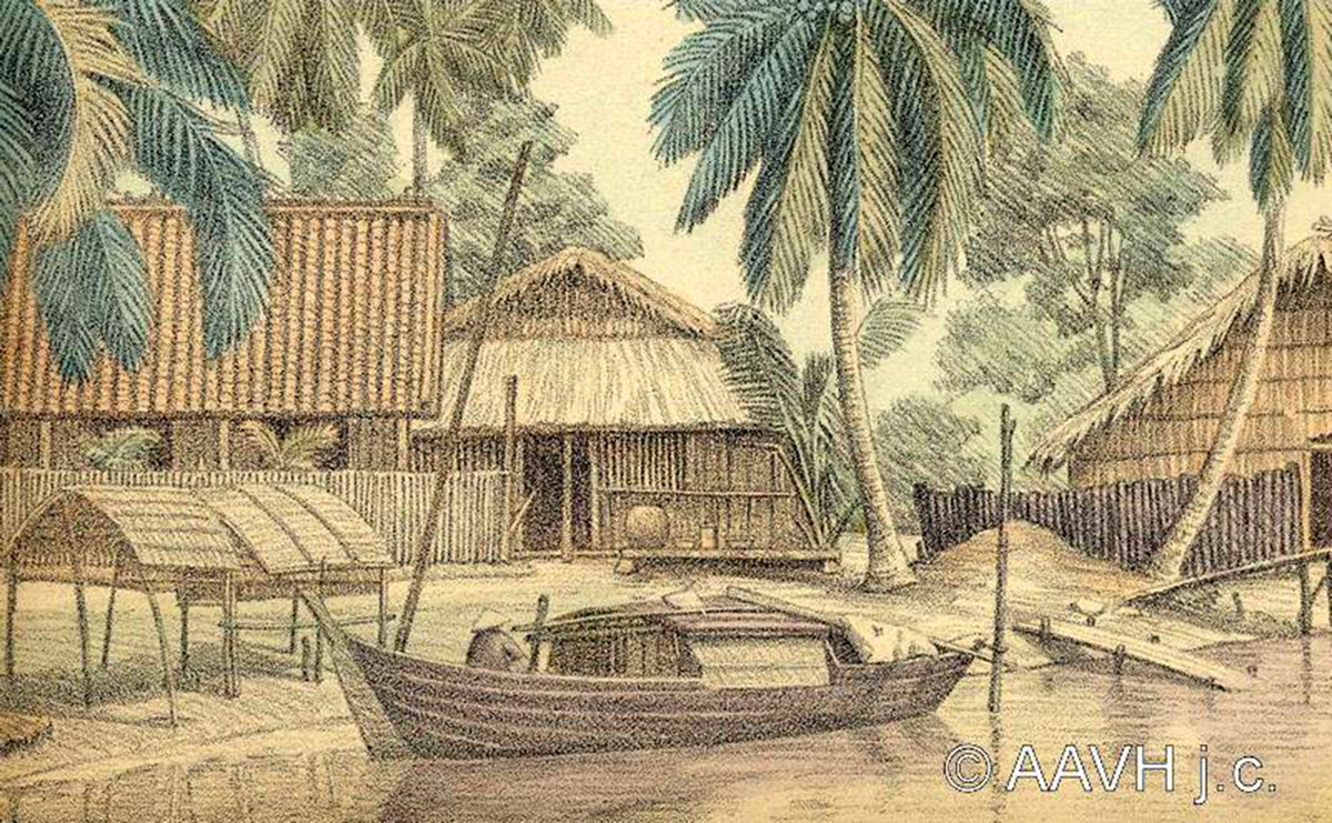 Rạch Bến Cát ở Thủ Dầu Một.