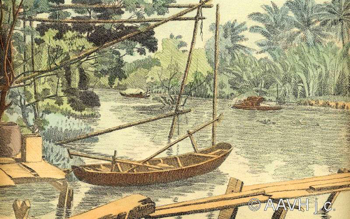 Sông Rạch Kiến pử Long An.