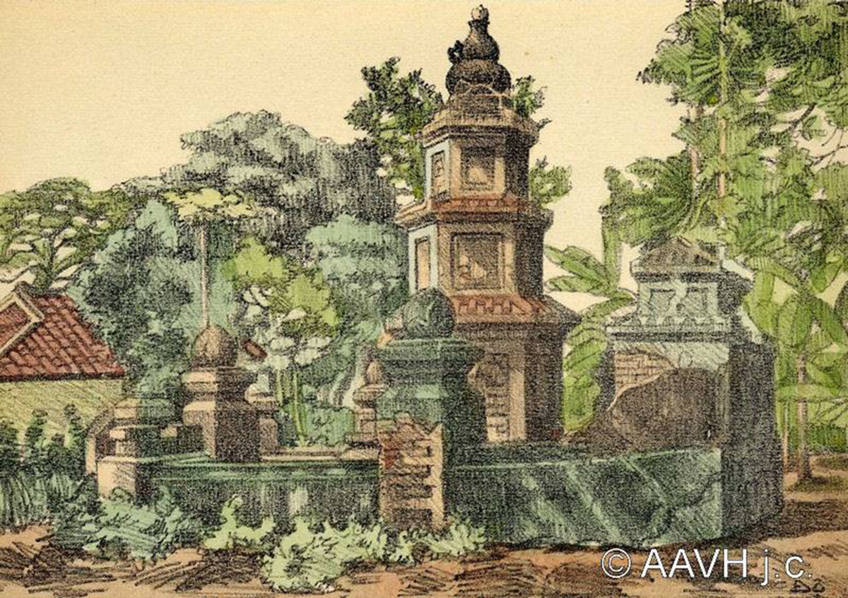 Mộ tháp của một nhà sư ở Bình Hòa, Đồng Nai.