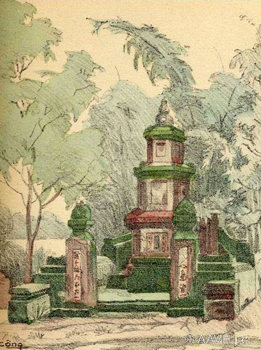 Tháp mộ của một nhà sư ở Phú Lâm, Đồng Nai.