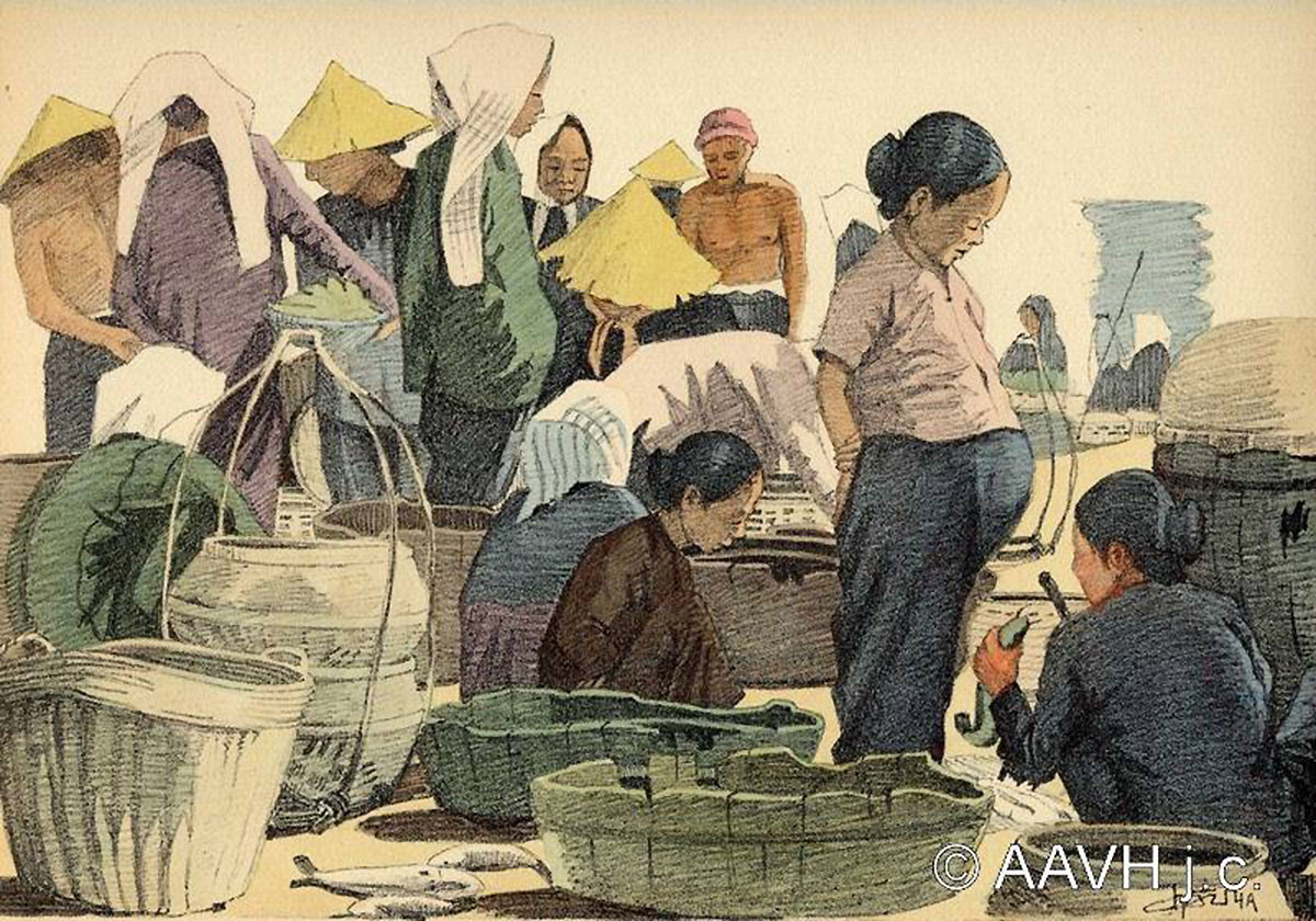 Khung cảnh ở chợ cá Bạc Liêu.