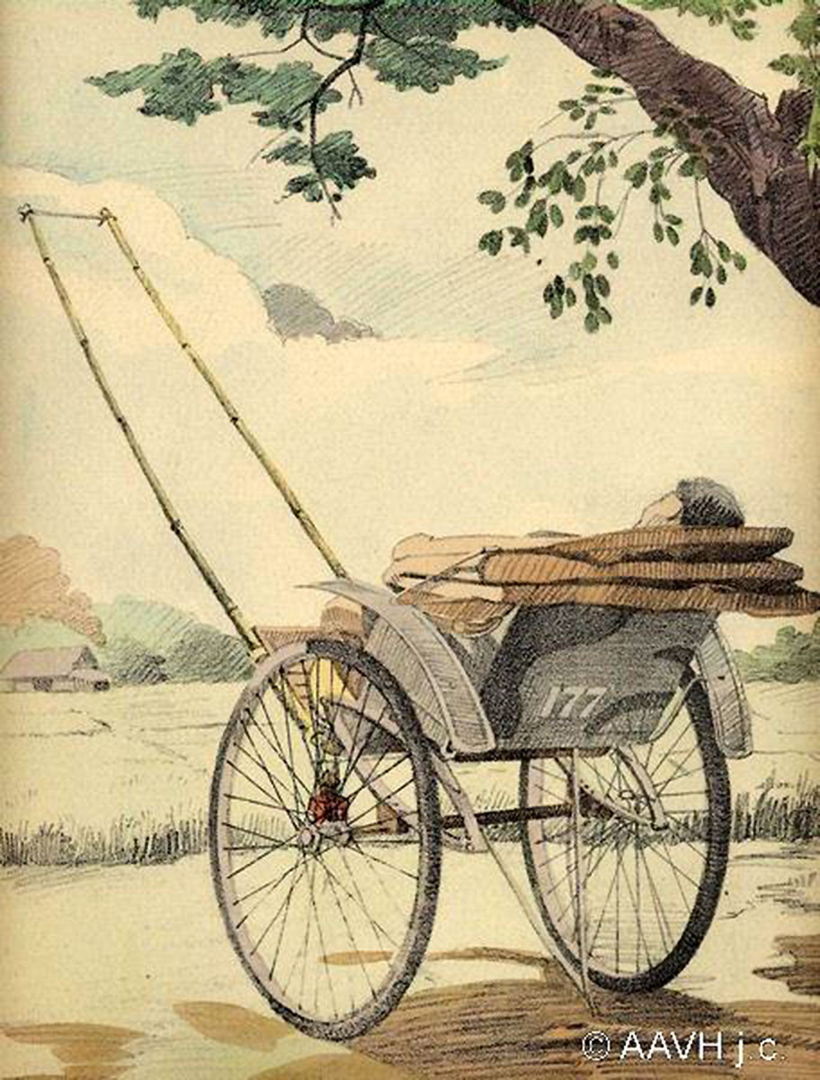 Giấc ngủ trưa của người phu xe tay.