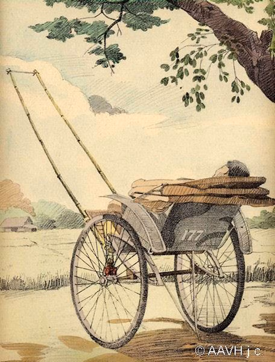 Giấc ngủ trưa của người phu xe tay.