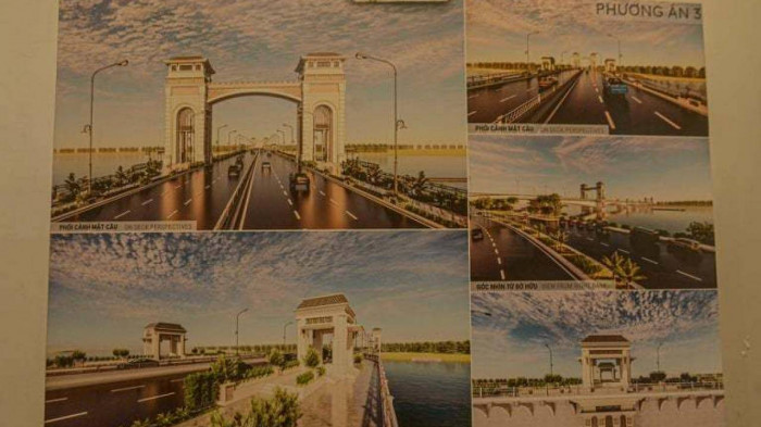 Ngoài ra, triển lãm cũng trưng bày phương án 3 là phương án đã được đề xuất tuyển chọn từ giai đoạn trước khi tổ chức thi tuyển phương án kiến trúc.