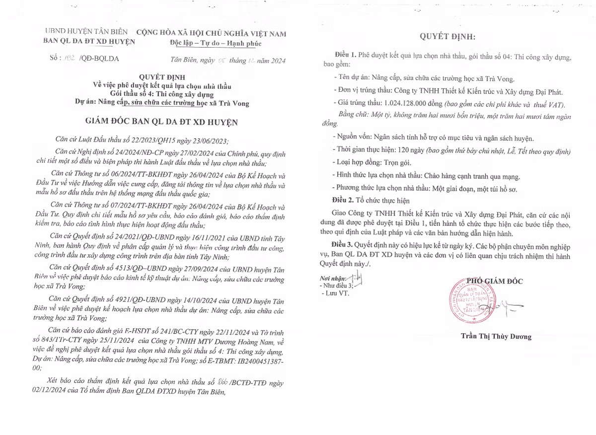 Tây Ninh: Nhà thầu trúng gói thi công xây dựng tại Tân Biên có tiềm lực ra sao? - Hình 2 Tay Ninh: Nha thau trung goi thi cong xay dung tai Tan Bien co tiem luc ra sao?-Hinh-2