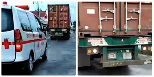 Trước đó, Ngày 27/6, ông L.V.T. (huyện Tân Hiệp, tỉnh Kiên Giang) lái xe cứu thương mang BKS: 93A - 007.94 (biển trắng) chở một bệnh nhân sắp chết từ Bệnh viện Đa khoa Kiên Giang về huyện Tân Hiệp. Trên đường đi, ông T. thực hiện hú còi để xin xe container (kéo theo rơ-móc BKS: 52R-1125) nhường đường. Tuy nhiên, suốt đoạn đường dài khoảng 5km xe container không cho xe cứu thương vượt.