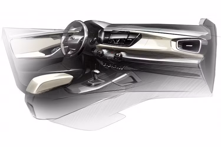 Ở bên trong nội thất, mẫu xe cỡ nhỏ Kia Rio có bảng táp-lô được thiết kế theo phong cách tối giản, hạn chế tối đa số nút bấm có thể, đem tới cho xe vẻ thể thao và hiện đại. Cách bố trí các chi tiết cũng khá quen thuộc và đã từng xuất hiện trên nhiều mẫu xe Kia khác.