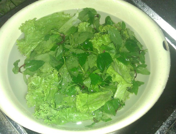 Khi rua rau cho them thu nay vao nuoc moi khu duoc moi hoa chat