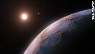 Ngôi sao Barnard, nơi Barnard b quay quanh, là một sao lùn đỏ đã tồn tại khoảng 10 tỷ năm. Hành tinh này quay quanh ngôi sao chủ của nó ở khoảng cách chỉ bằng 1/20 khoảng cách giữa Mặt Trời và Sao Thủy, khiến một năm trên Barnard b chỉ kéo dài 3,15 ngày Trái Đất. (Ảnh: CNN)