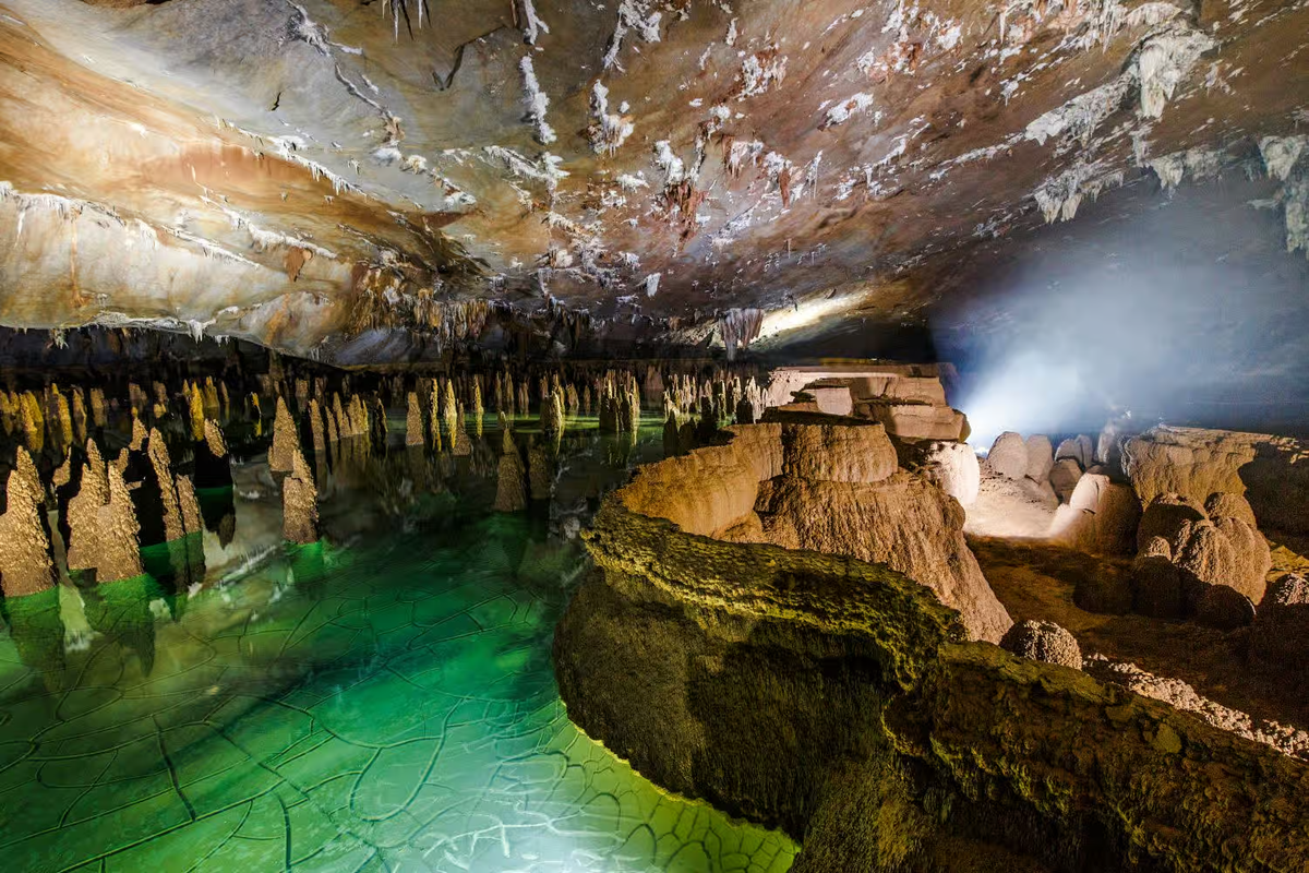 Hang Va, thuộc vùng lõi của Vườn Quốc gia Phong Nha - Kẻ Bàng ở Quảng Bình, là nơi phát hiện ra loài vật quý hiếm này. Nằm trên km số 28 của đường Hồ Chí Minh nhánh Tây, Hang Va là một thung lũng nhỏ được bao quanh bởi các vách núi đá vôi cao.(Ảnh: Quangbinh.travel)