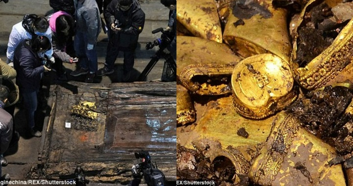 Cảnh sát đã đến nhà người đàn ông để xác minh và phát hiện kho báu gồm 650g vàng và 4,53kg bạc, có niên đại hơn 100 năm, mang giá trị lớn về khảo cổ học. Tổng giá trị ước tính khoảng 25 lakh Rupee (tương đương 745 triệu đồng).(Ảnh: Đời sống &amp; Pháp luật)