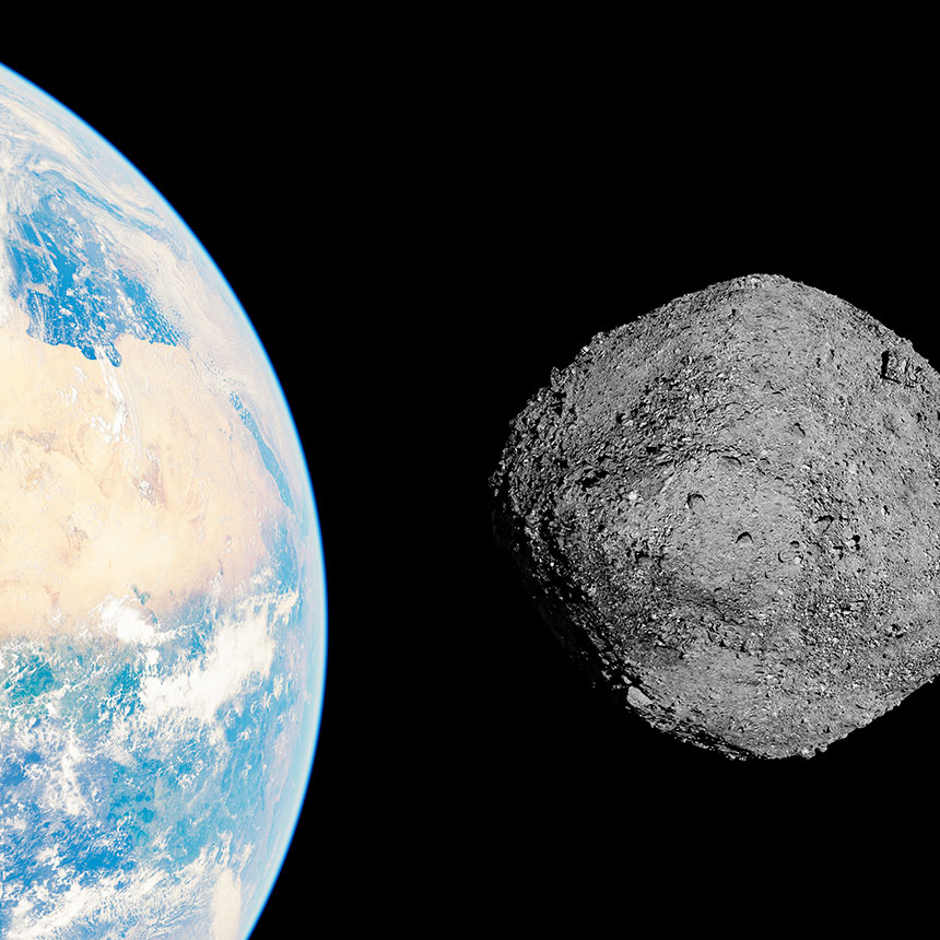 Bennu, một tiểu hành tinh gần Trái Đất, đã gây ngạc nhiên cho các nhà khoa học khi dữ liệu theo dõi của nó gợi ý về sự tồn tại của lực cơ bản thứ năm trong vũ trụ. (Ảnh: EAG Laboratories)