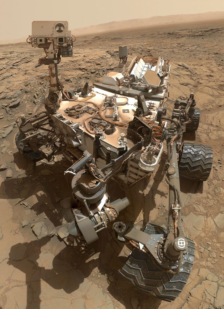 Curiosity, robot tự hành của NASA, đã trở thành biểu tượng của sự kiên trì và khám phá không ngừng nghỉ trên Sao Hoả. (Ảnh: Wikipedia)