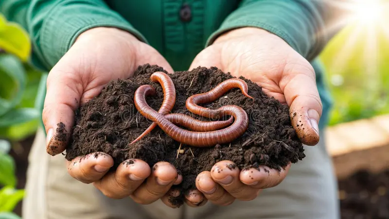 Từ đặc tính này, giun đất là sinh vật đóng góp to lớn vào sự phát triển bền vững của nông nghiệp và bảo vệ môi trường.(Ảnh: Dreamstime)