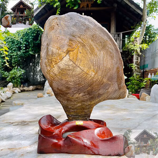 Gỗ hóa ngọc là một món quà quý giá từ thiên nhiên, kết tinh từ hàng triệu năm biến đổi địa chất. Với vẻ đẹp độc đáo và những giá trị phong thủy, sức khỏe mà nó mang lại, gỗ hóa ngọc xứng đáng được trân trọng và bảo tồn.(Ảnh: Nhà sàn)