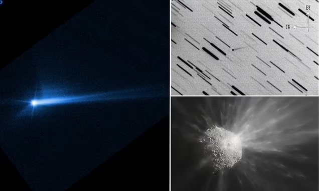 Nghiên cứu cho thấy một số mảnh vỡ có thể tiến tới hệ thống Trái Đất - Mặt Trăng trong những thập kỷ tới, nhưng chúng ta không cần quá lo lắng vì các mảnh vỡ này khá nhỏ và sẽ chỉ gây ra cảnh tượng mưa sao băng khi cháy tan trong bầu khí quyển.(Ảnh: Daily Mail)