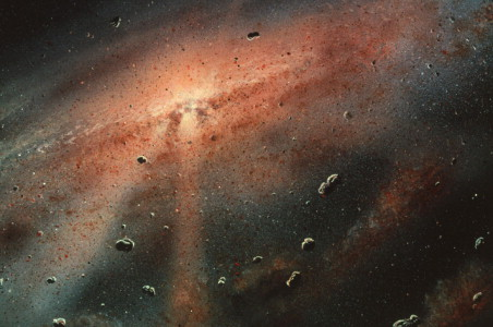 Chondrite được hình thành từ hơn 4,5 tỷ năm trước, khi các hạt bụi và hạt nhỏ trong đĩa tiền hành tinh kết tụ lại với nhau. (Ảnh: ScienceDirect)