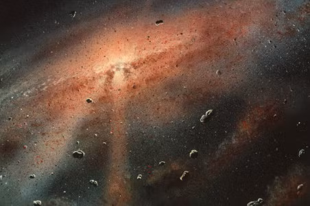 Chondrite được hình thành từ hơn 4,5 tỷ năm trước, khi các hạt bụi và hạt nhỏ trong đĩa tiền hành tinh kết tụ lại với nhau. (Ảnh: ScienceDirect)