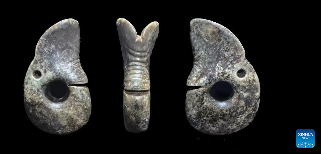 Phát hiện mới này được xem là bằng chứng lớn nhất về rồng ngọc của văn hóa Hồng Sơn. (Ảnh: Xinhua)