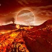 NASA đang tìm thêm dấu hiệu xác thực về sự tồn tại của mặt trăng núi lửa này và cách để quan sát nó cụ thể hơn. (Ảnh: Science Photo Gallery)