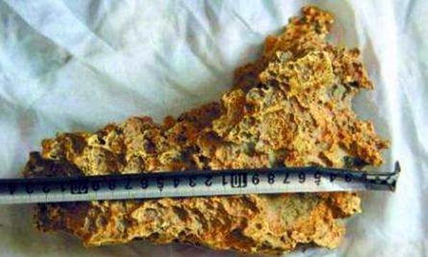 Các chuyên gia xác định số vàng ông Vương tìm được không phải là vàng thường mà là đồ cổ từ thời kỳ Hung Nô, cách đây gần 2.000 năm, và ước tính giá trị lên đến gần 1.000 tỷ đồng. (Ảnh: Sina)