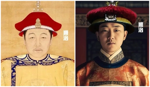 3. Thuận Trị (1638-1661) Thuận Trị là vị hoàng đế đầu tiên của nhà Thanh sau khi nhập quan. Ông phải đối mặt với nhiều khó khăn như chiến tranh với nhà Minh và thiên tai, nhưng đã thành công trong việc củng cố nền thống trị của nhà Thanh. Hình ảnh phục dựng bằng AI lại khiến hoàng đế Thuận Trị như trẻ ra 10 tuổi.(Ảnh: QQ News)