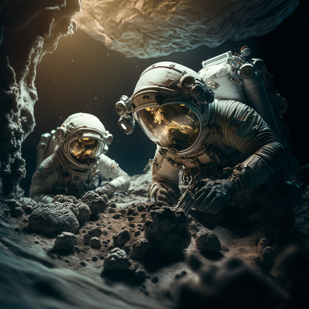 Trong một bước đột phá khoa học, các nhà nghiên cứu đang đề xuất một giải pháp mới cho vấn đề cung cấp thực phẩm cho các sứ mệnh không gian dài hạn: khai thác tiểu hành tinh. Ý tưởng này không chỉ mang tính cách mạng mà còn mở ra triển vọng mới cho việc duy trì sự sống ngoài không gian trong thời gian dài. (Ảnh: Universe Space Tech)