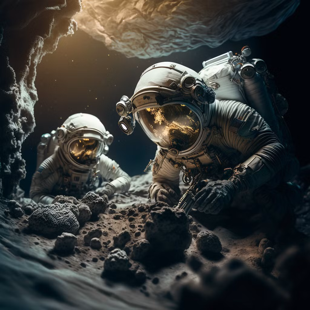 Trong một bước đột phá khoa học, các nhà nghiên cứu đang đề xuất một giải pháp mới cho vấn đề cung cấp thực phẩm cho các sứ mệnh không gian dài hạn: khai thác tiểu hành tinh. Ý tưởng này không chỉ mang tính cách mạng mà còn mở ra triển vọng mới cho việc duy trì sự sống ngoài không gian trong thời gian dài. (Ảnh: Universe Space Tech)