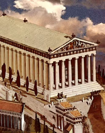 Về sau, người Hy Lạp thực hiện công cuộc tái thiết, xây dựng lại đền thờ Artemis. Sau 10 năm thi công, đền thờ Artemis hoàn thành với vẻ đẹp tráng lệ không kém ban đầu.