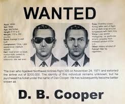 Trong ngày hôm ấy, một người đàn ông tự xưng Dan Cooper hay còn gọi D.B. Cooper tầm 40 tuổi, cao khoảng 1,8m đã cùng các hành khách lên chuyến bay số hiệu 305, máy bay Boeing 727 khởi hành từ Portland, Oregon đến Seattle, Washington.