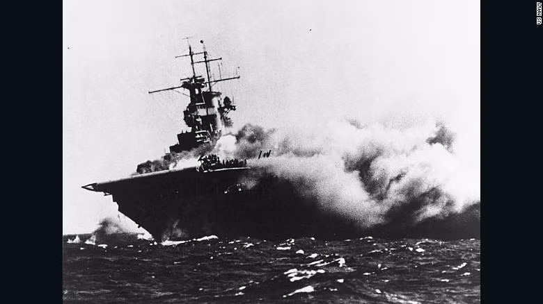  Xác tàu sân bay USS Wasp của Mỹ mới được một nhóm các nhà thám hiểm biển sâu từ Tàu Nghiên cứu Petrel phát hiện ở độ sâu 4.200m dưới nước ở Biển Coral, giữa Australia và New Guinea.