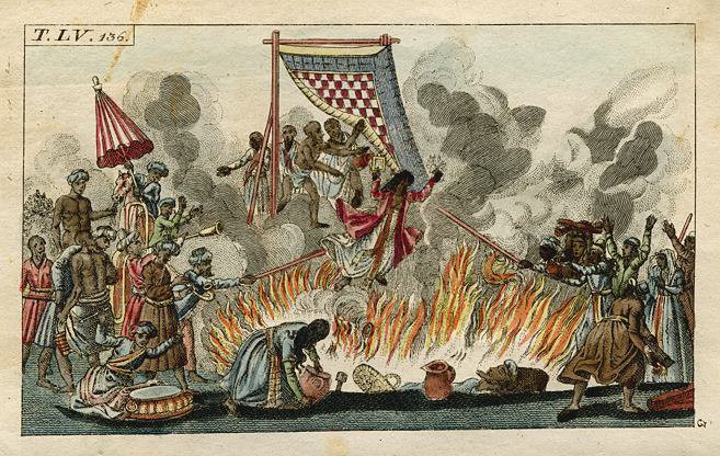 Thêm nữa, hành động tự thiêu của người góa phụ cũng thể hiện sự hy sinh bản thân trước các vị thần.