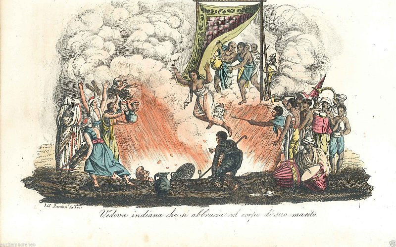 Thêm nữa, việc nhảy vào giàn thiêu của góa phụ được cho rằng sẽ giúp gia đình gặp may mắn trong suốt 7 thế hệ.