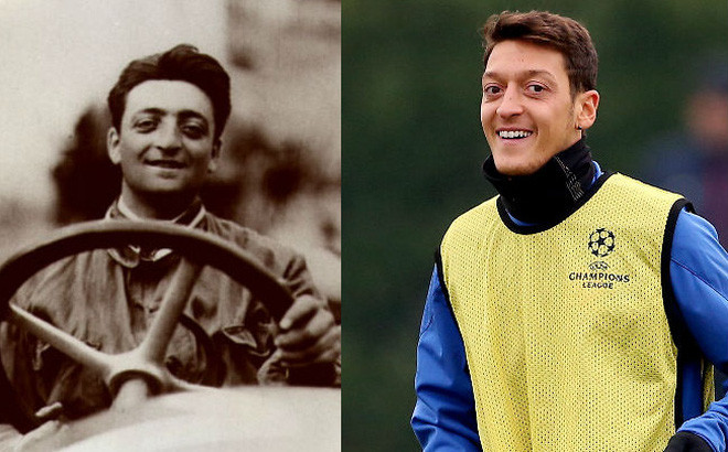 Enzo Ferrari nổi tiếng thế giới là nhà sáng lập hãng xe hơi Ferrari. Trong khi đó, Mesut Oezil là cầu thủ bóng đá danh tiếng.