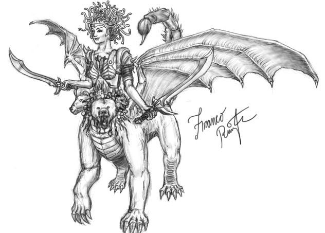 Người rồng Kampe có đuôi giống như đuôi của bọ cạp có thể phóng nọc độc chết người.