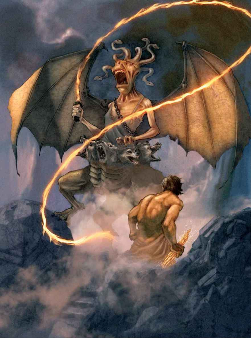 Người rồng đáng sợ nhất trong thần thoại Hy Lạp là Kampe (hay còn gọi Komp).