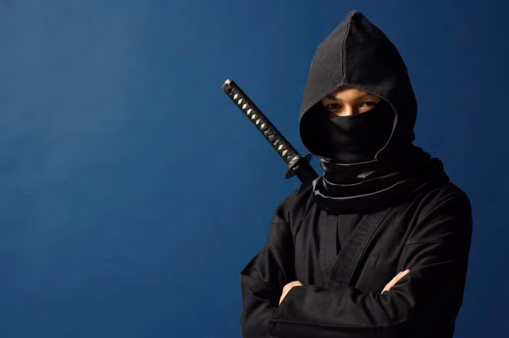 Trong nhiều tác phẩm điện ảnh, ninja Nhật Bản thường xuất hiện trong trang phục màu đen và hành tung bí ẩn.