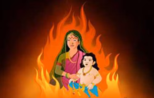 Do vậy, Hiranyakashipu nhờ người em gái tên Holika tham gia kế hoạch sát hại con trai Prahlad.