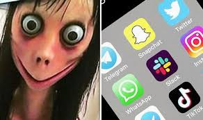 Trước khi được thế giới biết đến qua "thử thách Momo" hết sức nguy hiểm, Momo là một tác phẩm điêu khắc có tên "Chim mẹ" của nghệ sĩ Nhật Bản Keisuke Aisawa. Tác phẩm của Aisawa được trưng bày vào năm 2016 tại Phòng triển lãm Vanilla ở Tokyo.