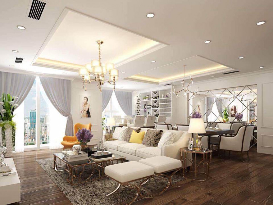 Căn biệt thự của "nữ hoàng thị phi" được thiết kế theo phong cách Tây Âu với tông màu trắng và kem. Vốn là người cầu toàn, nên Phi Thanh Vân đều tự tay lên ý tưởng thiết kế, chọn lựa tất cả nội thất trong nhà.